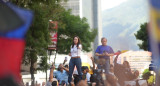 María Corina Machado reapareció en público. Foto: X @sincepto