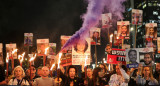 Manifestaciones en Israel por la liberación de rehenes. Foto: Reuters