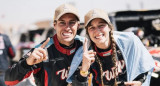 Nicolás Cavigliasso y Valentina Pertegarini en el Dakar 2025. Foto: NA.