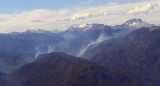 Incendio en el Parque Nacional Nahuel Huapi. Foto: nahuelhuapi.gov.ar