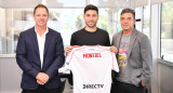 La presentación de Gonzalo Montiel en River. Foto: X @RiverPlate.