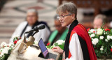 Mariann Edgar Budde, obispa episcopaliana. Foto: REUTERS - Kevin Lamarque.