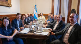 La reunión de Francos y Villarruel con los senadores de todos los bloques. Foto: vía Clarín