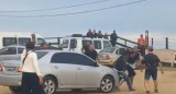 El momento en el que el "trapito" y el turista se agarran a las trompadas en Villa Gesell. Foto: Captura de video.