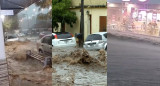 Temporal en Calamuchita, Córdoba. Foto: X / @SurTormentas - @Cadena365.