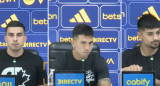 Rodrigo Battaglia, Alan Velasco y Williams Alarcón, refuerzos de Boca. Foto: captura