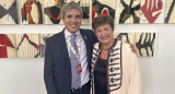 Luis Caputo junto a Kristalina Georgieva, directora del FMI. Foto: archivo NA