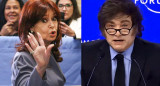 Cristina Fernández de Kirchner cuestionó a Javier Milei. Fotos: NA.