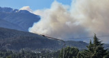 Fuerte incendio en El Bolsón. Foto: Municipalidad de El Bolsón.