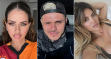 China Suárez, Mauro Icardi y Wanda Nara. Fotos: Instagram.