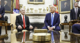 Encuentro de Donald Trump y Benjamin Netanyahu en la Casa Blanca. Foto: EFE.