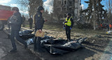 Bombardeo mortal en Izium, Járkov, Ucrania. Foto: Reuters (Sofiia Gatilova)