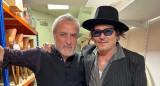 Johnny Depp junto al empresario Jorge "Corcho" Rodríguez. Foto: NA.