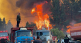 Incendios forestales en El Bolsón, Río Negro. Foto: EFE.