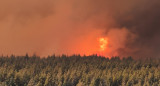 Incendios forestales en El Bolsón, Río Negro. Foto: EFE.