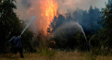 Incendios forestales en El Bolsón, Río Negro. Foto: REUTERS/Marcelo Martinez