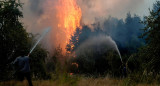 Incendios forestales en El Bolsón, Río Negro. Foto: REUTERS/Marcelo Martinez