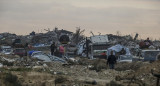 Palestinos en la Franja de Gaza. Foto: EFE (Mohamed Saber)