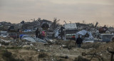 Palestinos en la Franja de Gaza. Foto: EFE (Mohamed Saber)