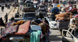 Palestinos desplazados en Gaza. Foto: Reuters/Hatem Khaled