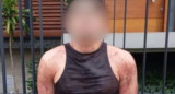 El detenido por el doble femicidio. Foto: Policía