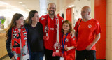 El reencuentro de Iarn Horn con su familia tras ser liberado por Hamás. Foto: Reuters.