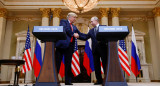 Donald Trump y Vladimir Putin en una cumbre en Helsinki, 2018. Foto: Reuters/Kevin Lamarque