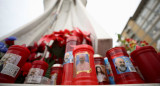 Cadena de oración en el hospital Gemelli de Roma por el Papa Francisco. Foto: REUTERS/Guglielmo Mangiapane.