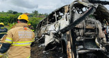 Accidente fatal entre un camión y un micro en Sao Paulo. Foto: Gentileza FMT.