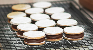 Alfajor, alfajores, alfajor de maicena. Foto Unsplash
