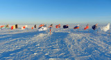 Las banderas de los países que firmaron el Tratado Antártico. Foto: globalstudies