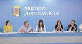 Cristina Kirchner en la reunión del PJ.