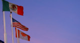 Banderas de México, Estados Unidos y Canadá. Foto: Reuters/Jose Luis Gonzalez