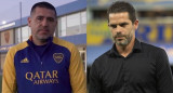 Juan Román Riquelme y Fernando Gago. Foto: NA.