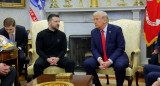 Donald Trump se reunió con Volodimir Zelenski. Foto: Reuters/Brian Snyder