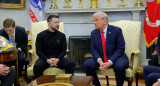 Donald Trump se reunió con Volodimir Zelenski. Foto: Reuters/Brian Snyder