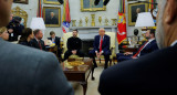 Donald Trump se reunió con Volodimir Zelenski. Foto: Reuters/Brian Snyder