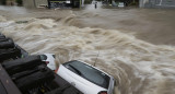 Inundaciones por el temporal en Bahía Blanca. Foto: EFE/Pablo Presti.