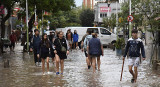 Temporal en Bahía Blanca. Foto: NA.