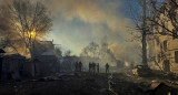 Ataque con misiles sobre Ucrania. Foto: Reuters (Vitalii Hnidyi)