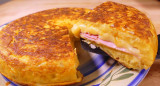 Tortilla rellena, comida. Foto: YouTube