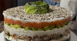 Torta de sushi. Foto captura