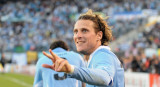 Diego Forlán en la selección de Uruguay. Foto: NA (Marcelo Capece)