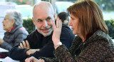 Patricia Bullrich y a Horacio Rodríguez Larreta. Foto: NA.