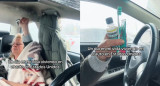 Argentina vive en su auto en Estados Unidos. Video: TikTok/angelinacuello73