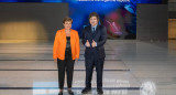 Javier Milei con Kristalina Georgieva, directora del FMI. Foto: Presidencia