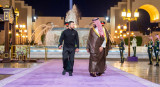 Volodímir Zelenski y Mohammed bin Salman en Yeda. Foto: Reuters.