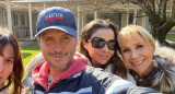 Martín Ortega junto a Julieta y su familia. Foto: Instagram @martinortega.ar