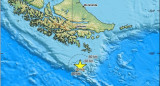 Fuerte sismo a 240 kilómetros de Tierra del Fuego.