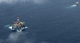 La plataforma de perforación de petróleo en Malvinas.Foto: REUTERS / Gary Clemente